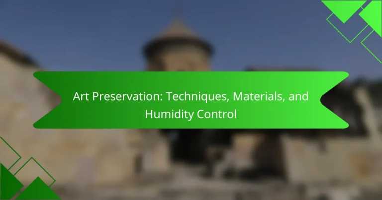 Art Preservation: Techniques, Materials, and Humidity Control