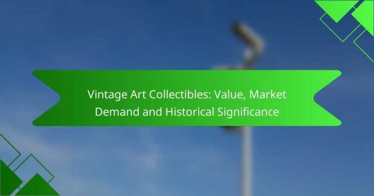 Vintage Art Collectibles: Value, Market Demand and Historical Significance